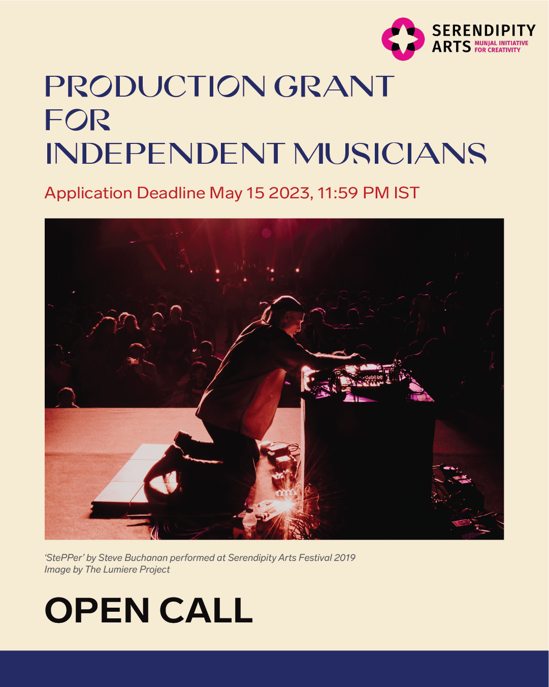 Production Grant for Independent Musicians Serendipity Arts